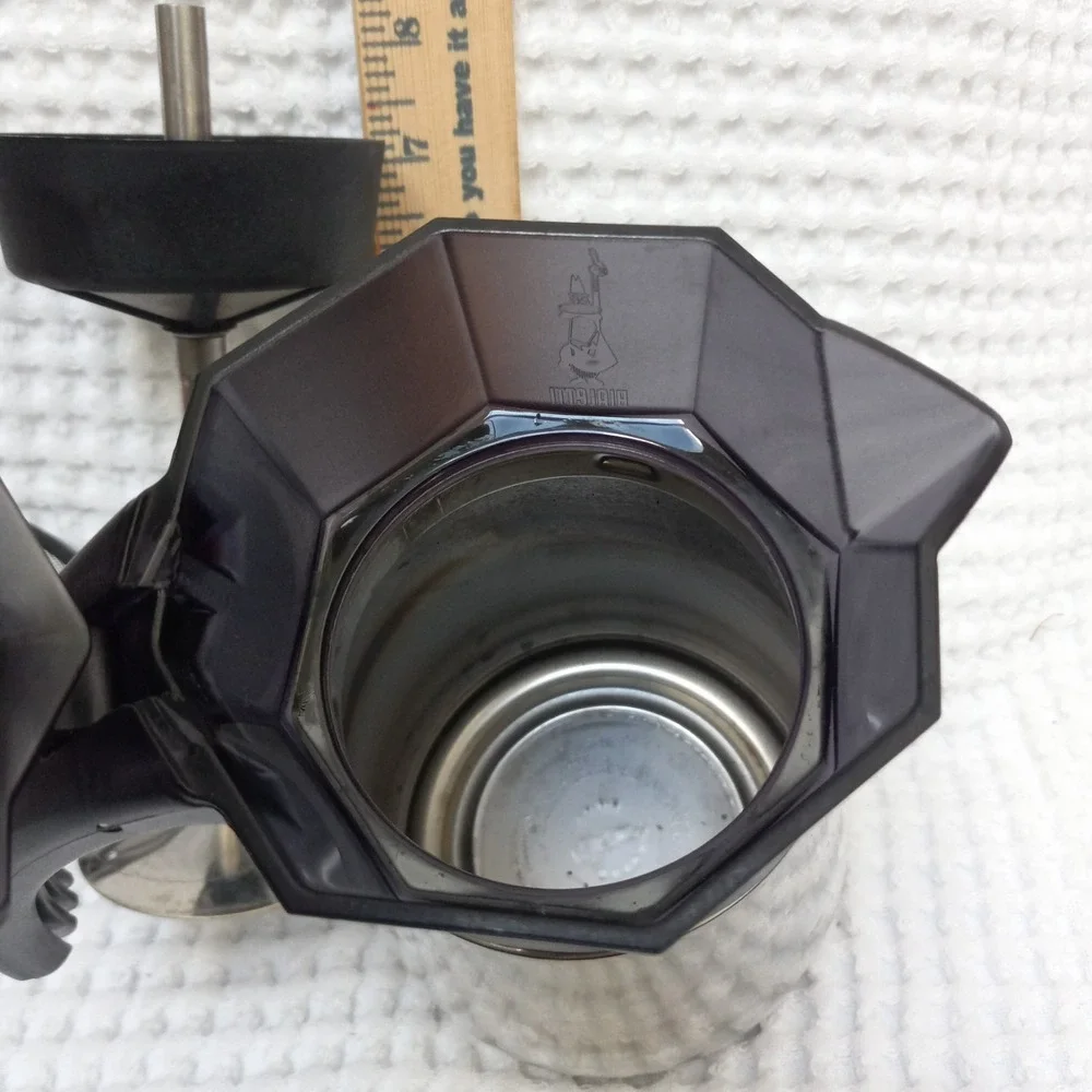 Bialetti Amerikana Vintage 4 Cup Stainless Steel Moka Pot Coffee Maker Italy